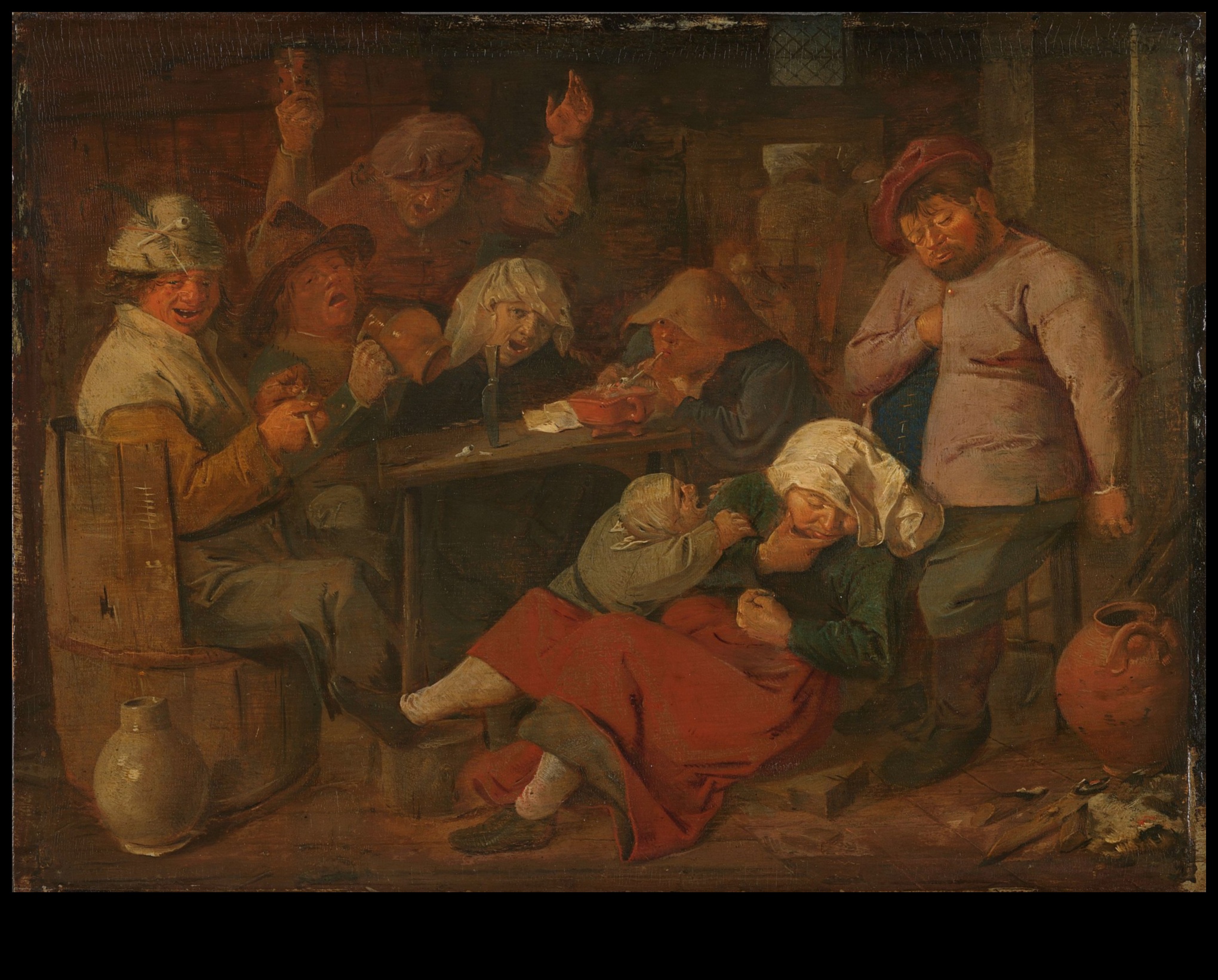 Adriaen Brouwer'ın Tavern Tales: Hollanda Sanatında Neşeli Sahneler